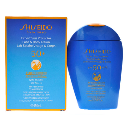 日本Shiseido 资生堂新艳阳水动力防晒霜SPF50+（150ml）蓝胖子