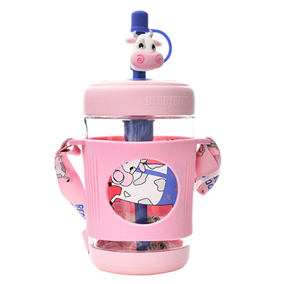 特-杯具熊 冷萃吸管杯（550ml）粉色奶牛-配礼袋