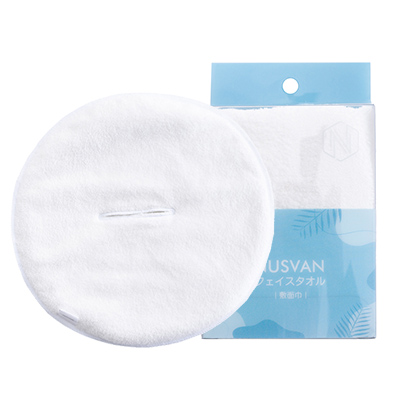 日本NUSVAN 玻尿酸敷面巾冷/热敷毛巾（1条）单孔
