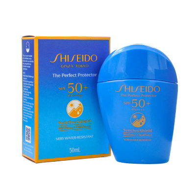 日本Shiseido 资生堂新艳阳水动力防晒霜SPF50+（50ml）蓝胖子