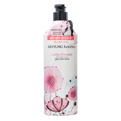 韩国爱敬 卡莱丝滋养香水洗发水（600ml）粉色