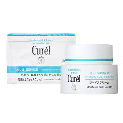 日本Curel 珂润润浸保湿滋养乳霜/面霜（40g）敏感肌用