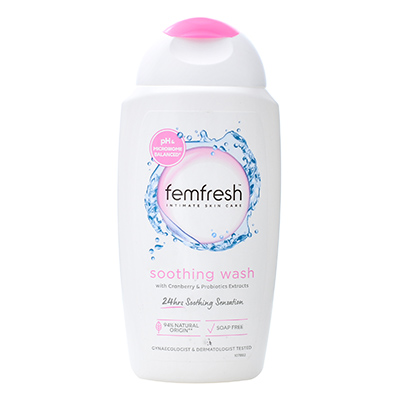 英国Femfresh 芳芯女性私处护理液（250ml）舒缓保湿蔓越莓