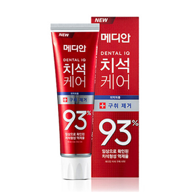 韩国爱茉莉 美迪安93%去牙垢清口气牙膏（120g）红色