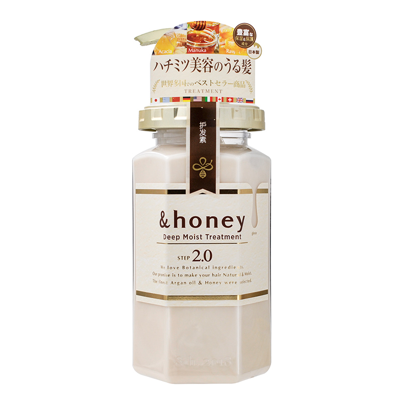 日本Honey 安蒂花子水感丰盈滋养护发素（445g）蜂蜜