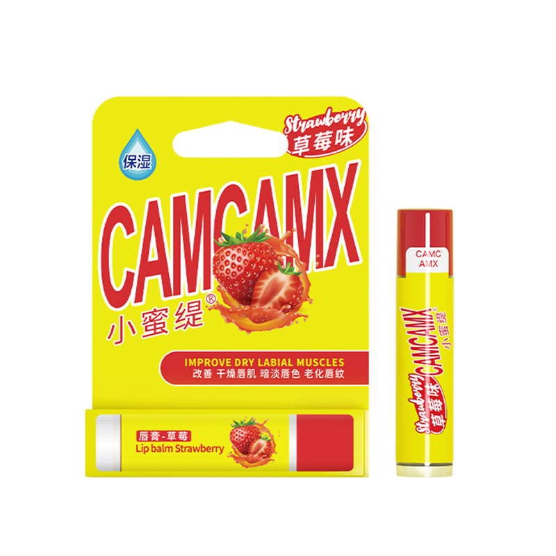 CAMCAMX 小蜜缇转管型润唇膏（4g）草莓味