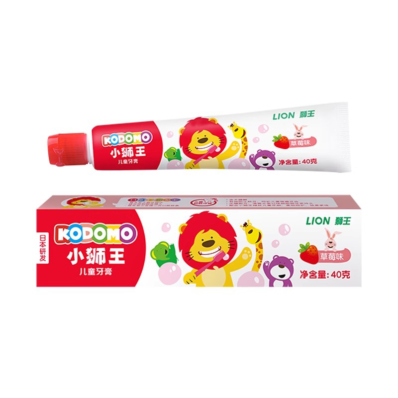 LION KODOMO小狮王儿童牙膏（40g）草莓