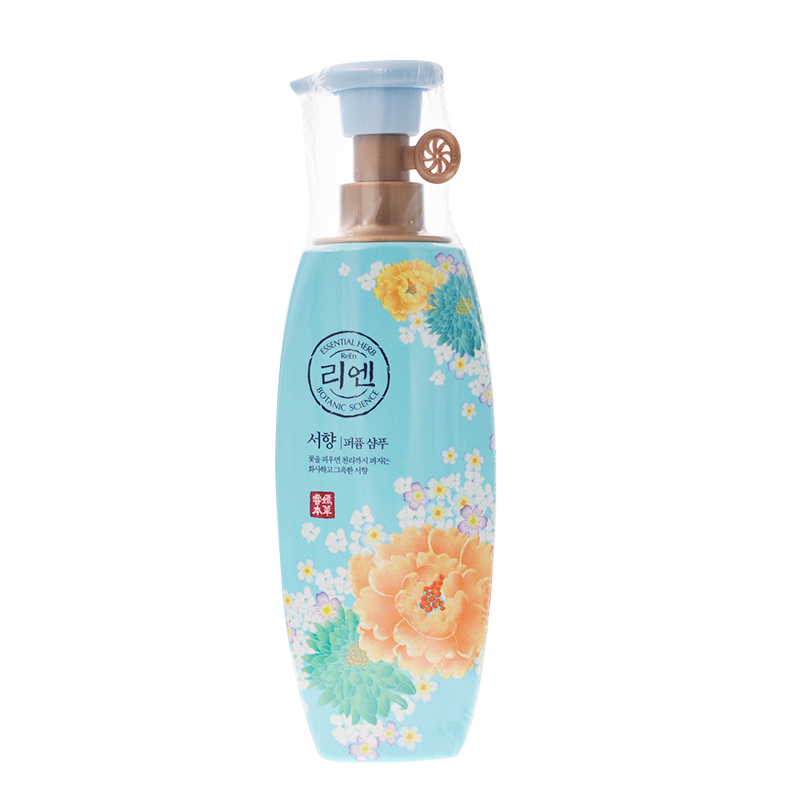韩国LG 睿嫣清甜瑞香洗发水（500ml）蓝色中干性发质