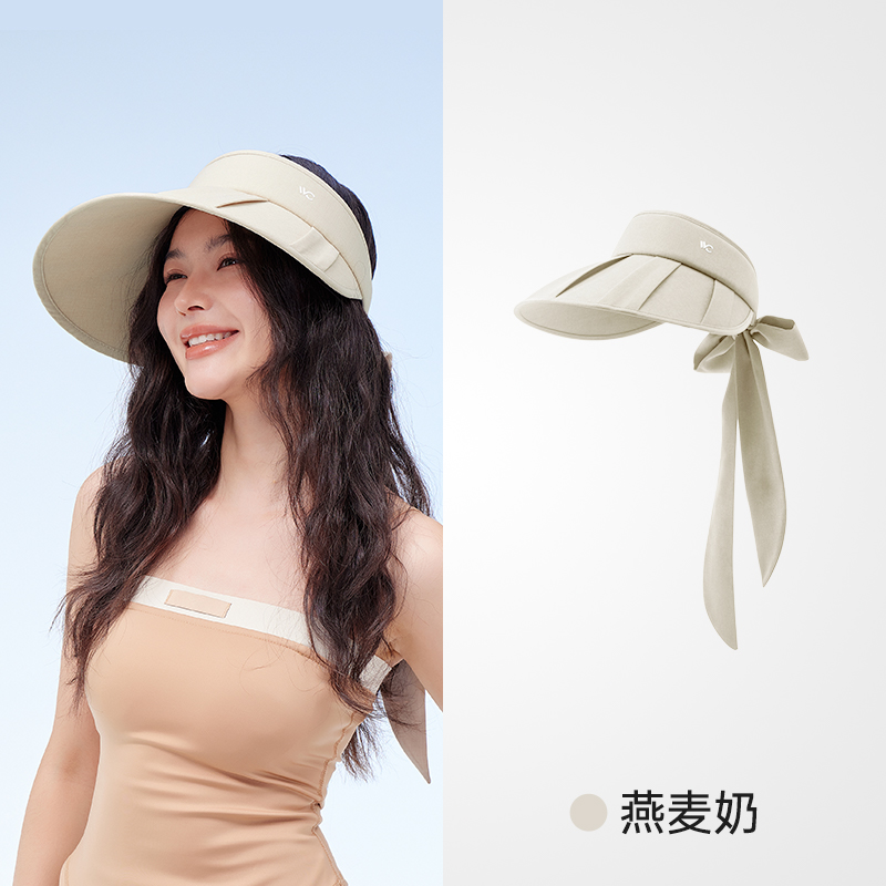 （直发包邮）VVC 云扇飘带帽（燕麦奶）