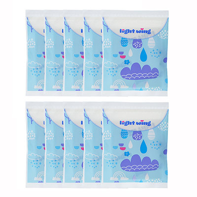 韩国Light wing 轻翼纯棉日用卫生巾24.5cm（10片）散装