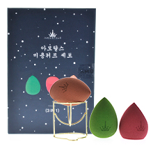 特-韩国尔木萄 星空美妆蛋套盒（3只海绵蛋+1个支架）随机发